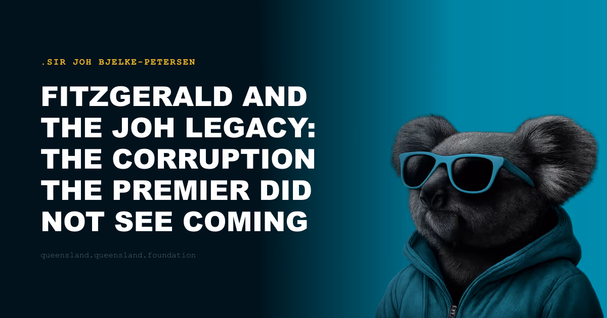 Fitzgerald and the Joh Legacy: The Corruption the Premier Did Not See Coming