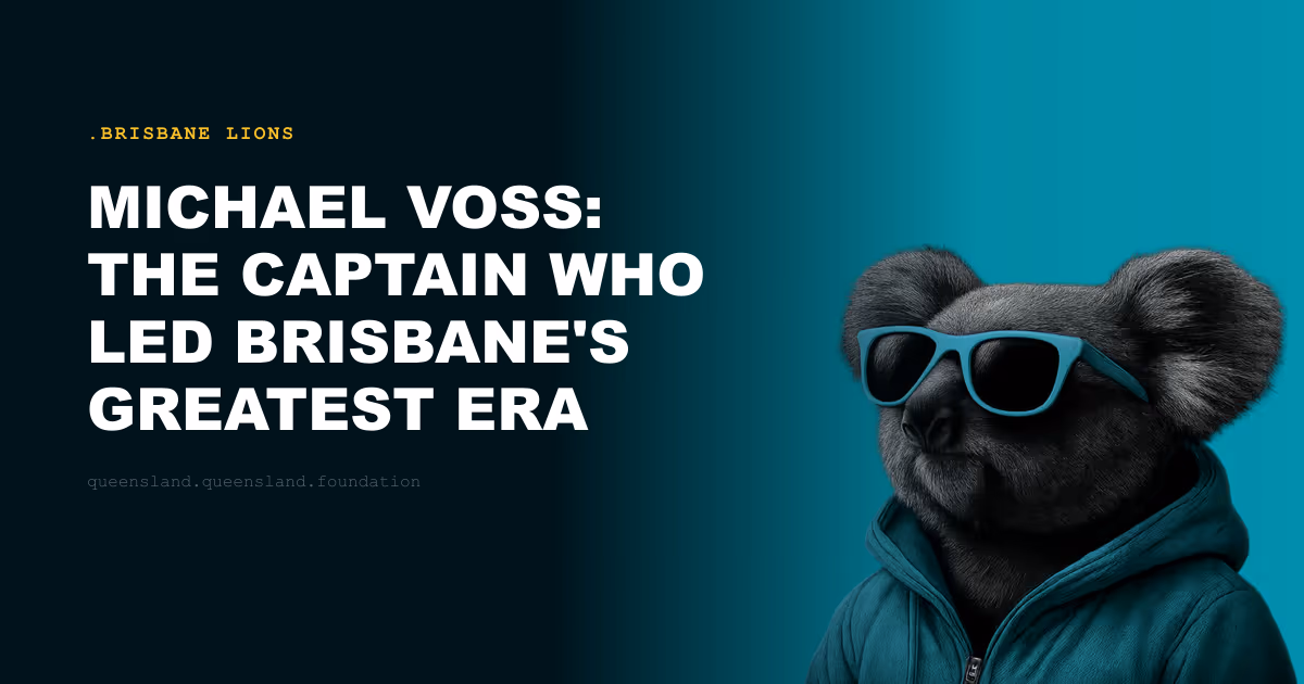 Michael Voss: The Captain Who Led Brisbane's Greatest Era
