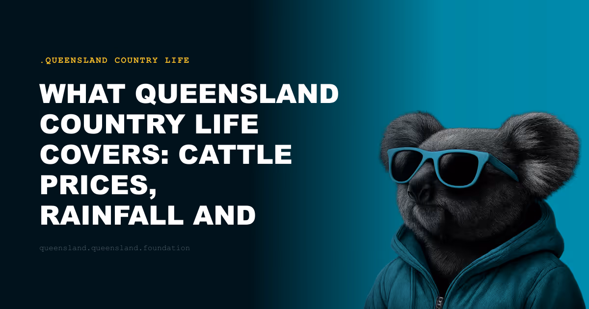 What Queensland Country Life Covers: Cattle Prices, Rainfall and the Rural Information Commons